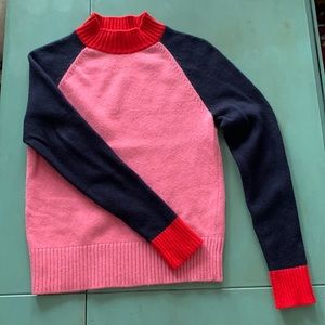 Boden Colorblock cashmere blend sweater